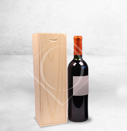 Caja de Madera para 1 Botella de Vino B