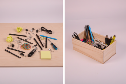 Caja Organizadora Grande Madera OAKY