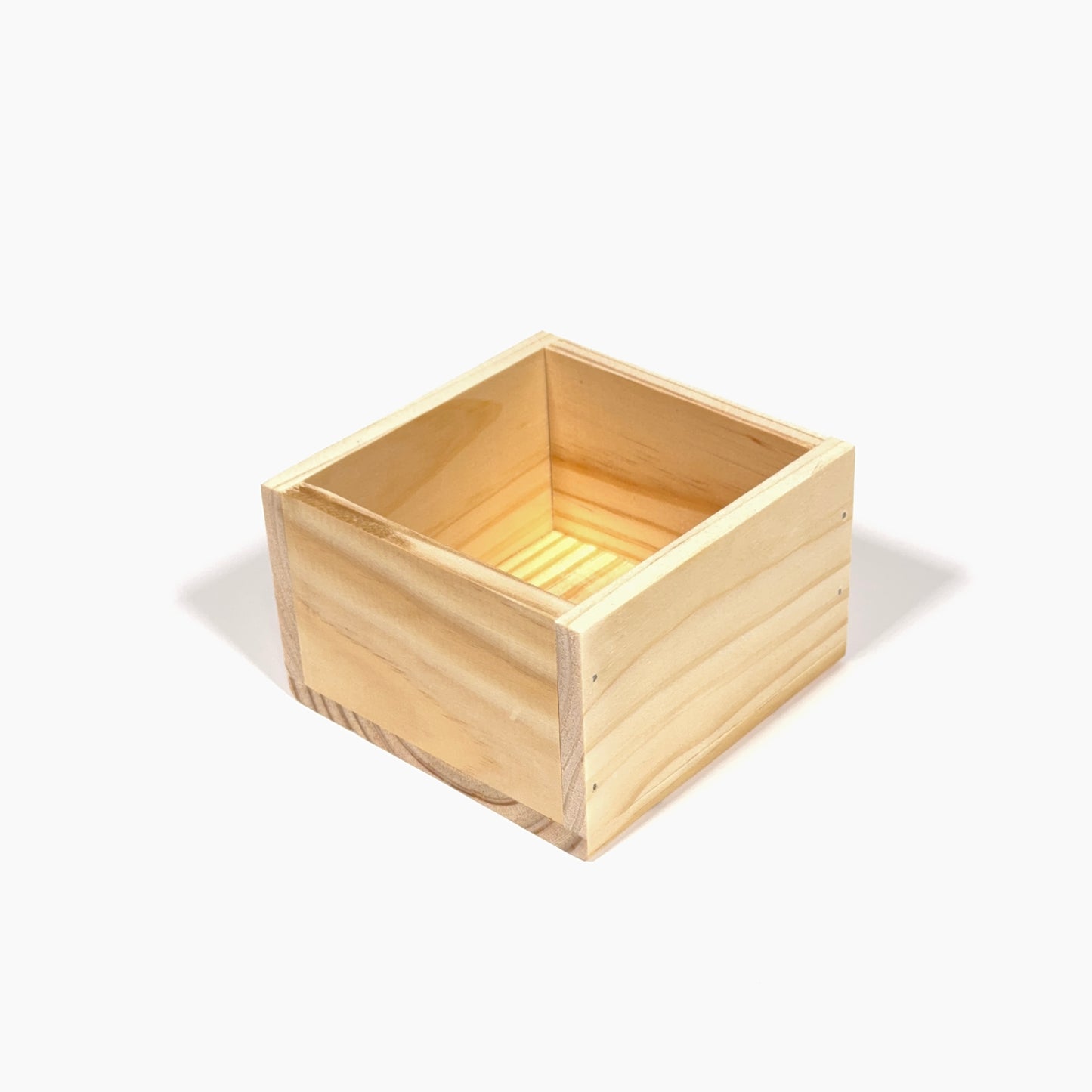 Set 4 Servilleteros y Organizadores Cuadrados de Madera de Pino – OAKY)