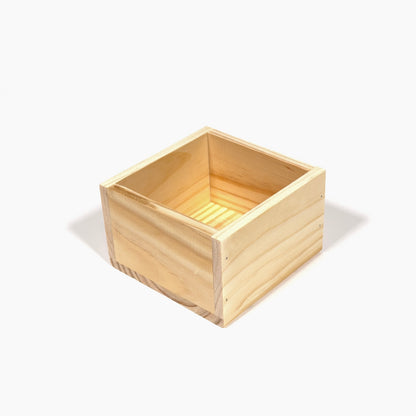 Set 4 Servilleteros y Organizadores Cuadrados de Madera de Pino – OAKY)