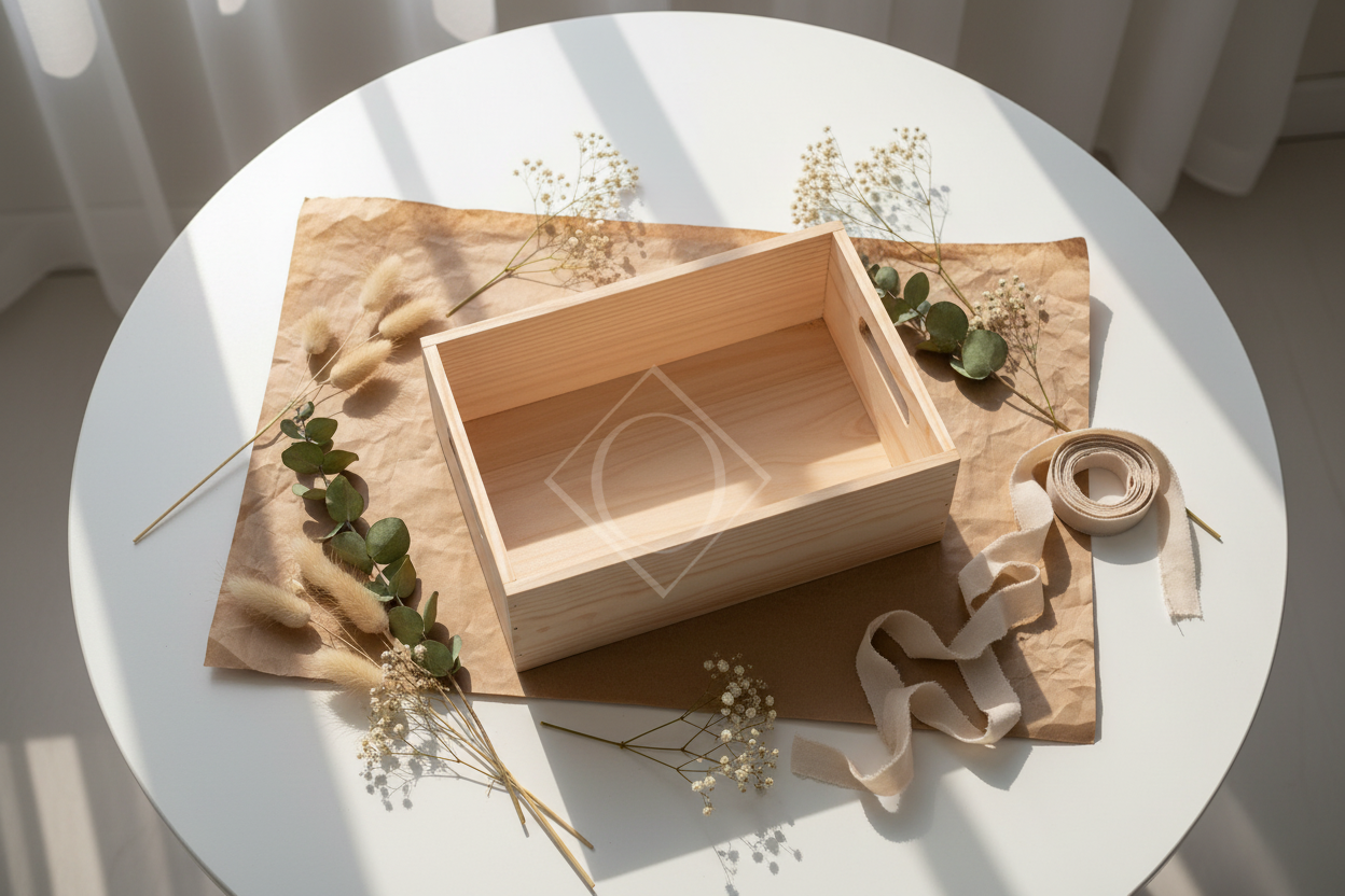 Caja Organizadora Rectangular de Madera OAKY