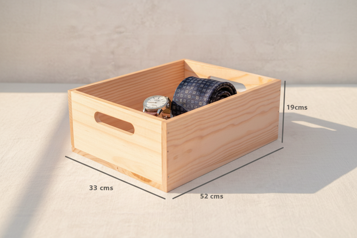 Caja Organizadora Rectangular de Madera OAKY