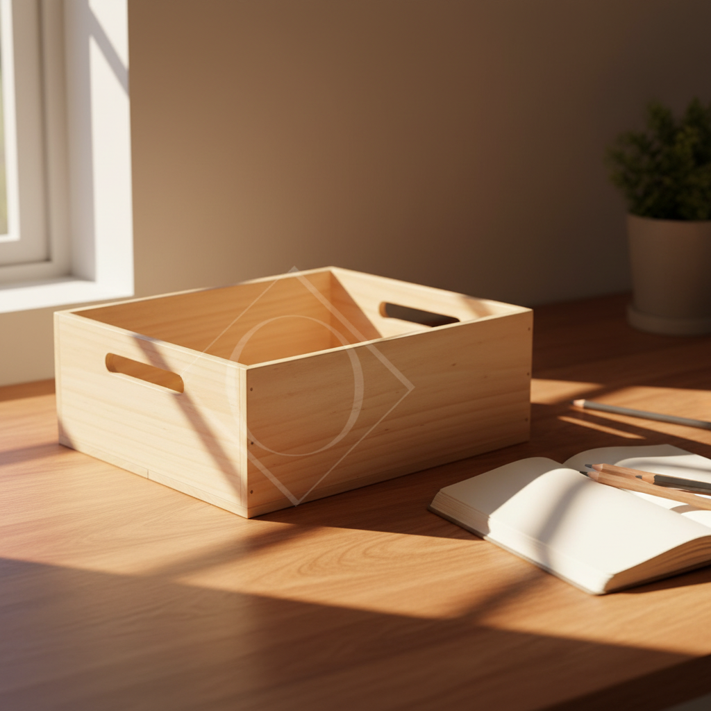 Caja Organizadora Rectangular de Madera OAKY