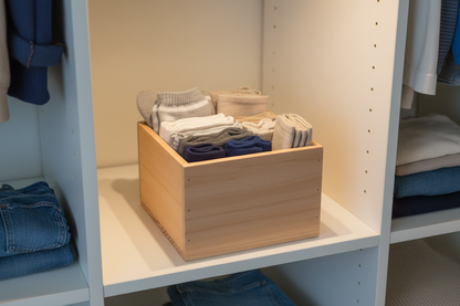 Caja Organizadora Cuadrada de Madera OAKY